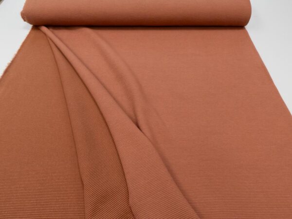Stoff Ottoman Rip Jersey  BRICK DUST – Bild 3