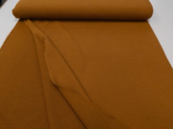 Stoff Ottoman Rip Jersey Roasted Pecan – Bild 3