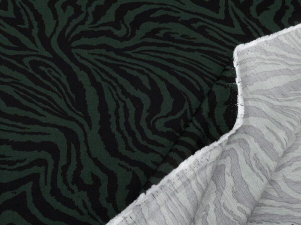 Stoff Viskose Twill Zebra dunkelgrün – Bild 2