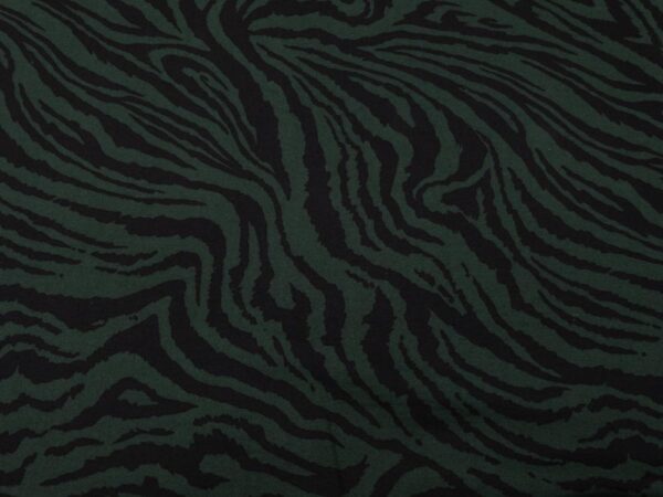 Stoff Viskose Twill Zebra dunkelgrün