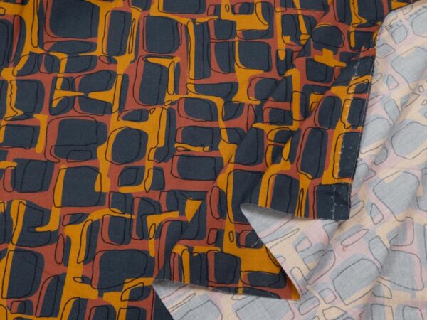 Stoff Baumwolle Papertouch Retro Herbst – Bild 2