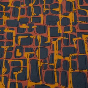 Stoff Baumwolle Papertouch Retro Herbst