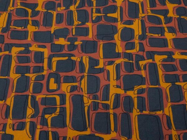 Stoff Baumwolle Papertouch Retro Herbst
