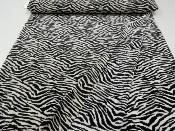 Stoff Plissee Zebra schwarz-creme – Bild 3