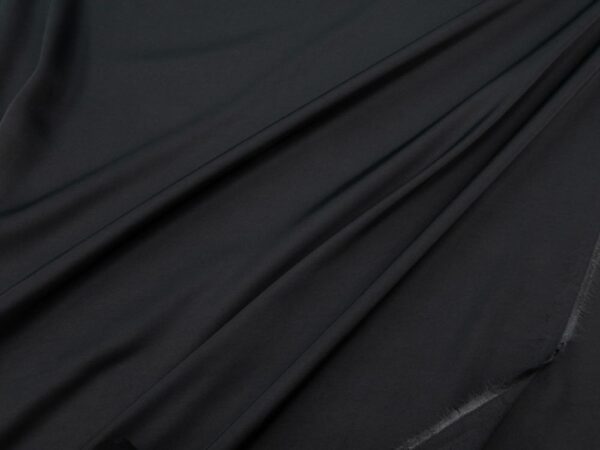 Stoff Viskose-Rayon Shiny  grauschwarz