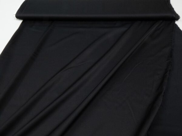 Stoff Eco Vi- Rayon Satin schwarz – Bild 2