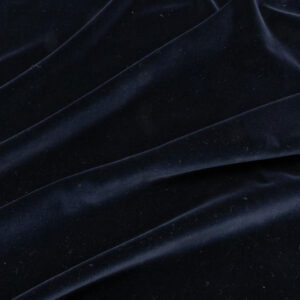 Stoff Baumwolle Samt nachtblau