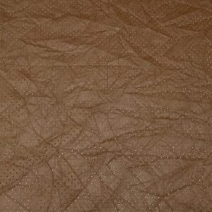 Stoff Lederimitat kleine Löcher braun