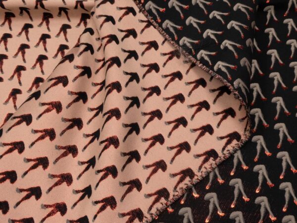 Stoff Jacquard Marilyns Beine – Bild 2