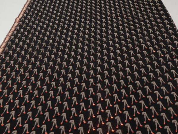 Stoff Jacquard Marilyns Beine – Bild 3