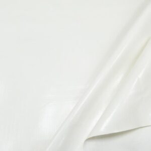 Stoff Wachstuch PVC beschichtet cremeweiss