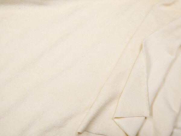 Stoff Strickfrottee natur