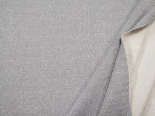 Stoff Sweat meliert alloy grey