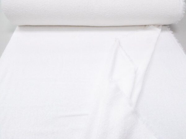 Stoff Web-Frottee weiss – Bild 2