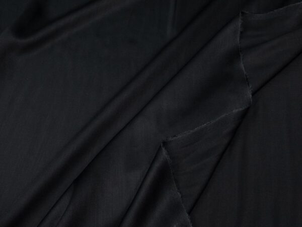 Stoff Eco-Viskose uni black