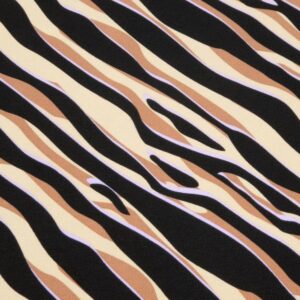 Stoff Jersey zebrastreifen lila braun