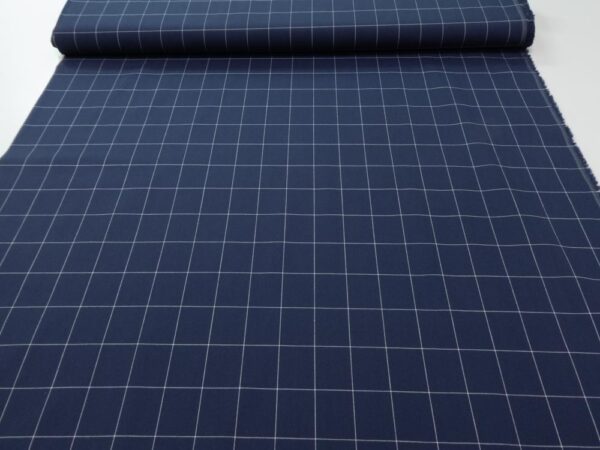 Stoff woven BW/EA Papertouch Blocks nachtblau – Bild 3