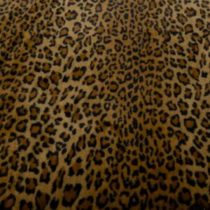 Stoff Knit PL Fur Tiger braun-schwarz