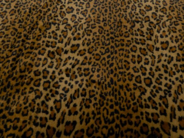 Stoff Knit PL Fur Tiger braun-schwarz