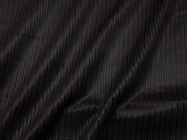 Stoff Woven vi/co/pa/ea SHINY CORD dunkelbraun