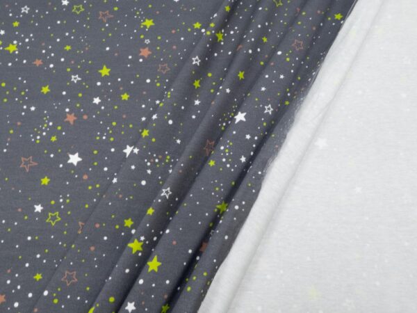 Stoff BW Jersey Space Stars grau – Bild 2