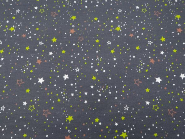 Stoff BW Jersey Space Stars grau