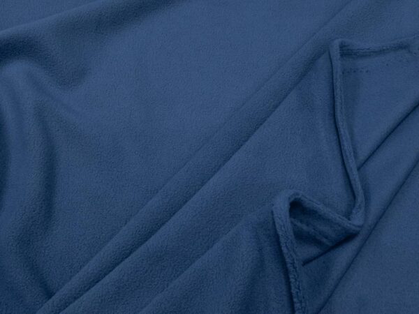 Stoff Knit pl micri sport fleece blau – Bild 2