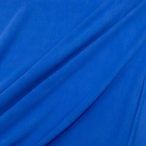 Stoff Knit pl micri sport fleece kobalt blau