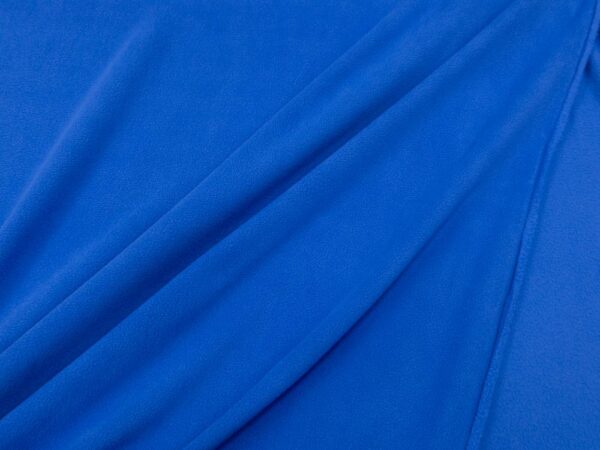 Stoff Knit pl micri sport fleece kobalt blau