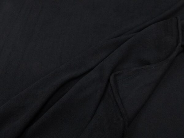 Stoff Knit pl micri sport fleece schwarz