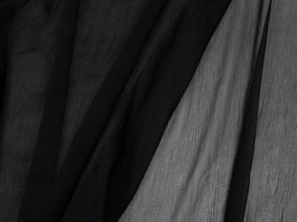 Stoff Woven se silk cincle chiffon schwarz – Bild 2