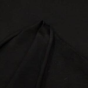 Stoff Bündchen glatt schwer Bambus schwarz