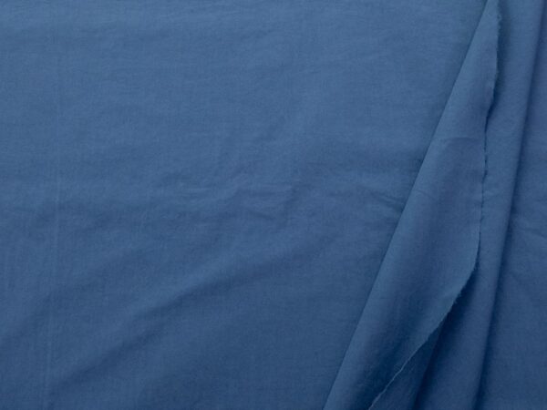 Stoff Baumwolle Popeline stonewashed denimblau