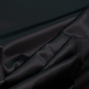 Stoff BW Satin festlich glänzend schwarz