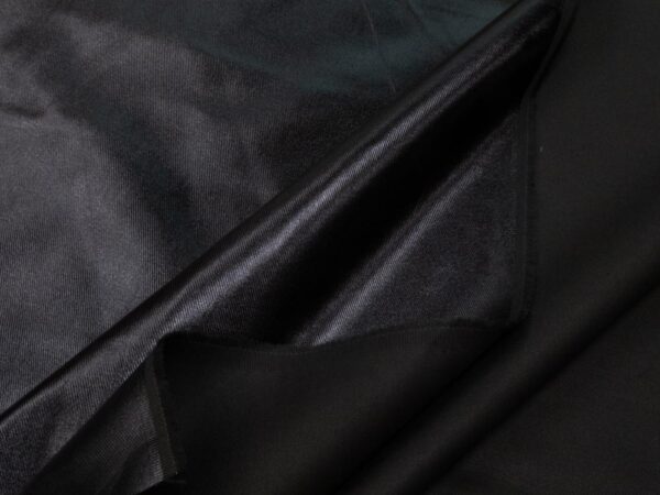 Stoff Baumwolle Twill SCHWARZ Folie – Bild 2