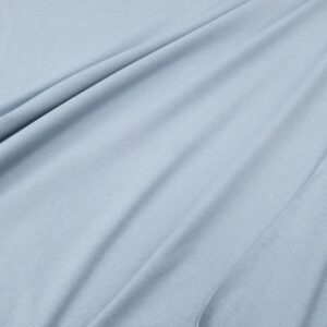 Stoff French Terry Jogging Jeans Baumwolle hellblaugrau