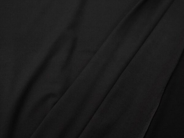 Stoff Knit pl/ly lining tricot jersey schwarz