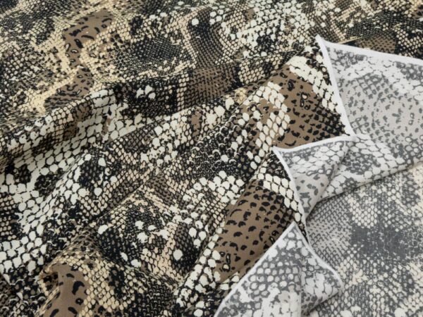 Stoff Baumwolle snake print – Bild 3