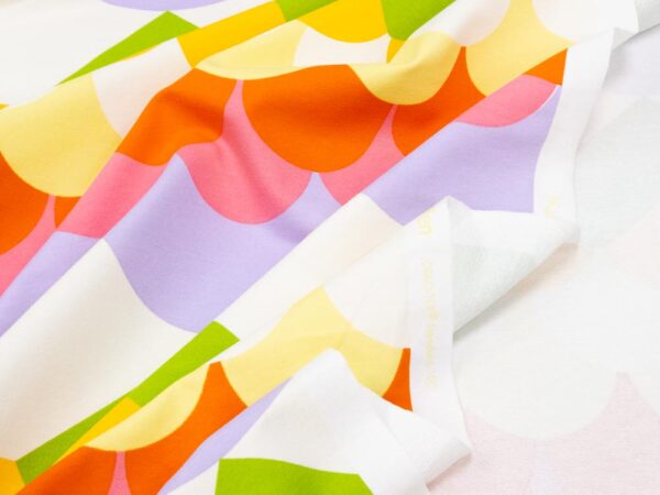 Stoff Frenchterry Wellen multicolor – Bild 2