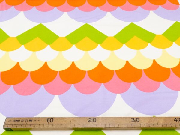 Stoff Frenchterry Wellen multicolor – Bild 4