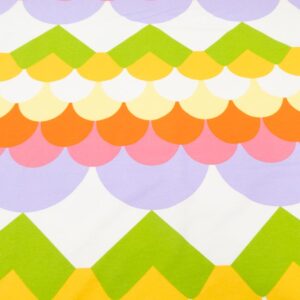 Stoff Frenchterry Wellen multicolor