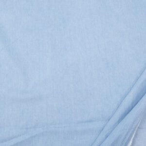 Stoff Baumwolle dünn Chambray hellblau meliert