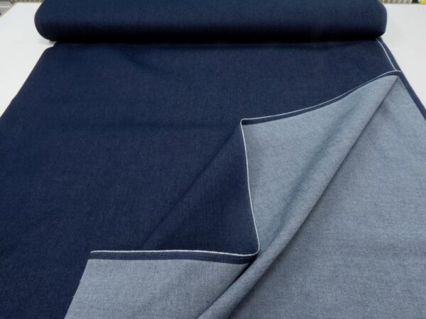 Stoff recycled raw Denim BW-PE-VI-EA  Outer Space Blue – Bild 3