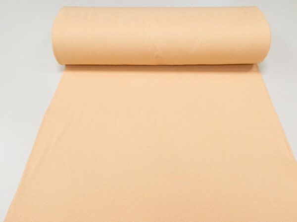 Stoff co/ly 2x2 rib collar Almost Apricot – Bild 3