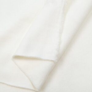 Stoff knit co/pl heavy jogging Sweat weiss