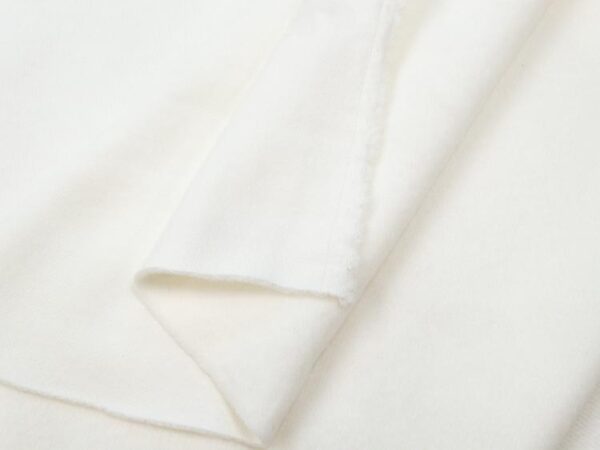 Stoff knit co/pl heavy jogging Sweat weiss