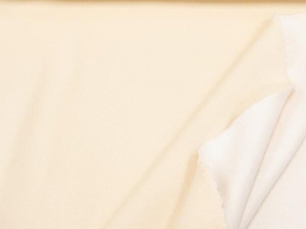 Stoff Sweat brushed organic Cotton_Recycled PE Bleached Sand