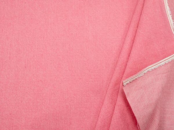 Stoff Denim Bubble gum washed Look