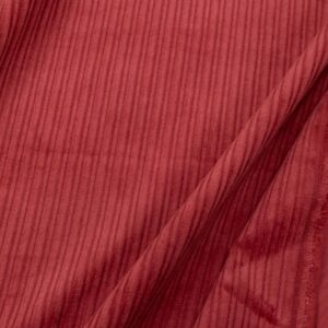 Stoff Cord breit-schmal Rumbarot