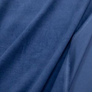 Stoff Woven co 16-W washed cord Denim blue
